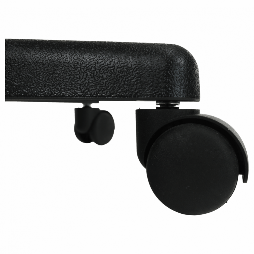 Detská otočná stolička na kolieskach MESH – plast, bez podrúčok, zelená / čierna