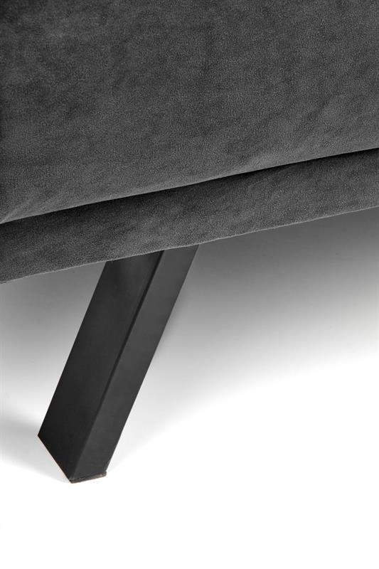 Rozkládací pohovka ARMANDO – samet, šedá