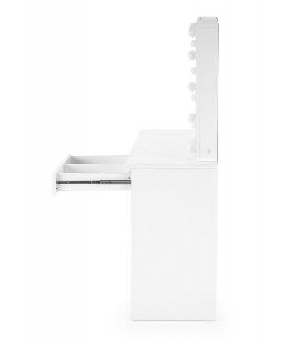 Toaletní stolek s LED osvětlením HOLLYWOOD - bílá