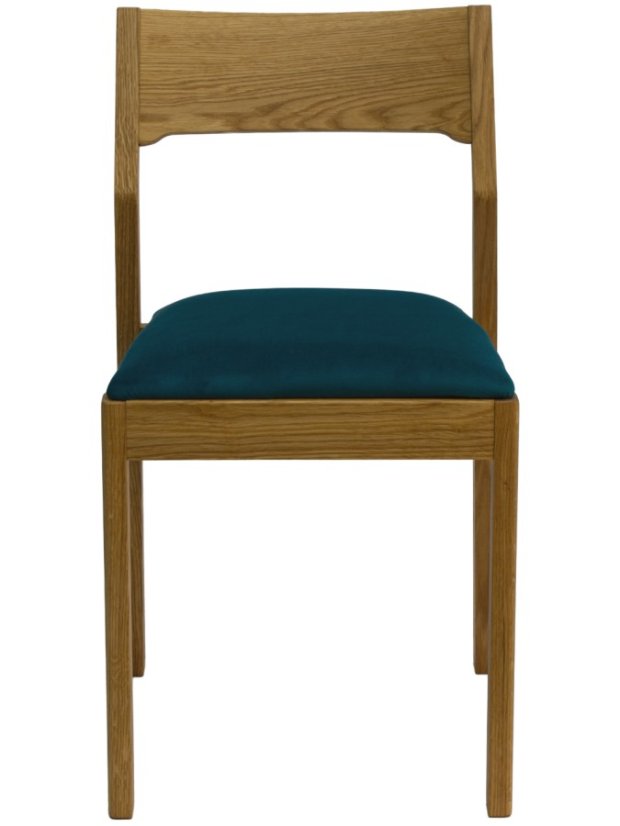 Jídelní židle ALEXA - masiv dub, čalouněný sedák, více barev Bradop