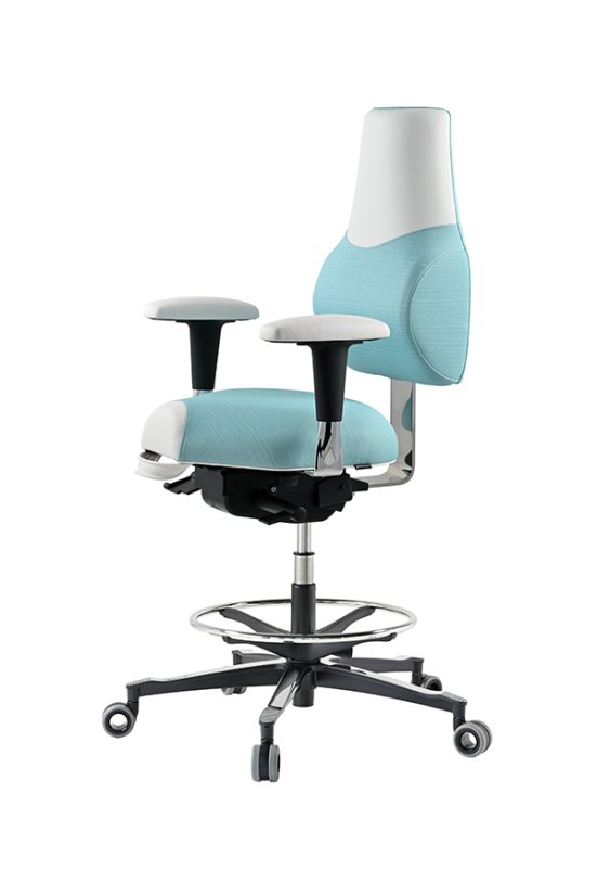 Zdravotní židle THERAPIA STANDI zvýšená -⁠ na míru, eko kůže, více barev