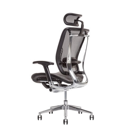 Kancelářská ergonomická židle Office Pro LACERTA — více barev, nosnost 150 kg - Čalounění LACERTA: Antracit