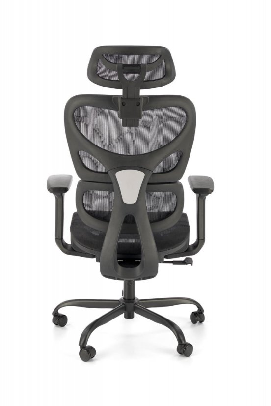 Kancelárska ergonomická stolička GOTARD — sieťovina, čierna