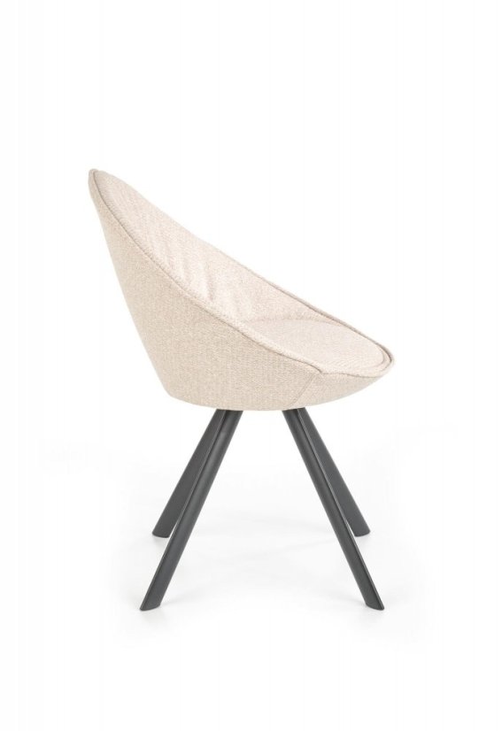 Jedálenské kresielko DALMOSA — látka, béžová