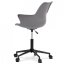 Kancelářská židle NIDORA — plast, ekokůže, ocel, černá / šedá