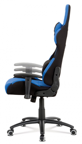 Herní židle na kolečkách ERACER F01 – černá/modrá