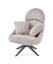 Relaxačné otočné kreslo MERRY 2 — oceľ, menčestrová látka, viac farieb - Farebné varianty MERRY 2: Krémová