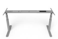 Elektricky výškově stavitelná podnož stolu ADJUSTME – flexibilní rozměry, Šedostříbrná metalíza
