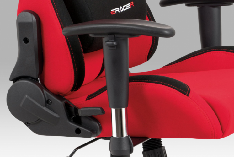 Herní židle ERACER F05 – červená, nosnost 130 kg