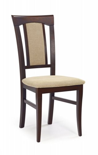 Jedálenská stolička KONRAD – masív, látka, viac farieb - konrad: biela / šedá