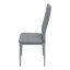 Jídelní židle SIGMA— kov / ekokůže, šedá