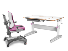 Dětský set MyChamp EXPERT - růžový, set židle + stůl