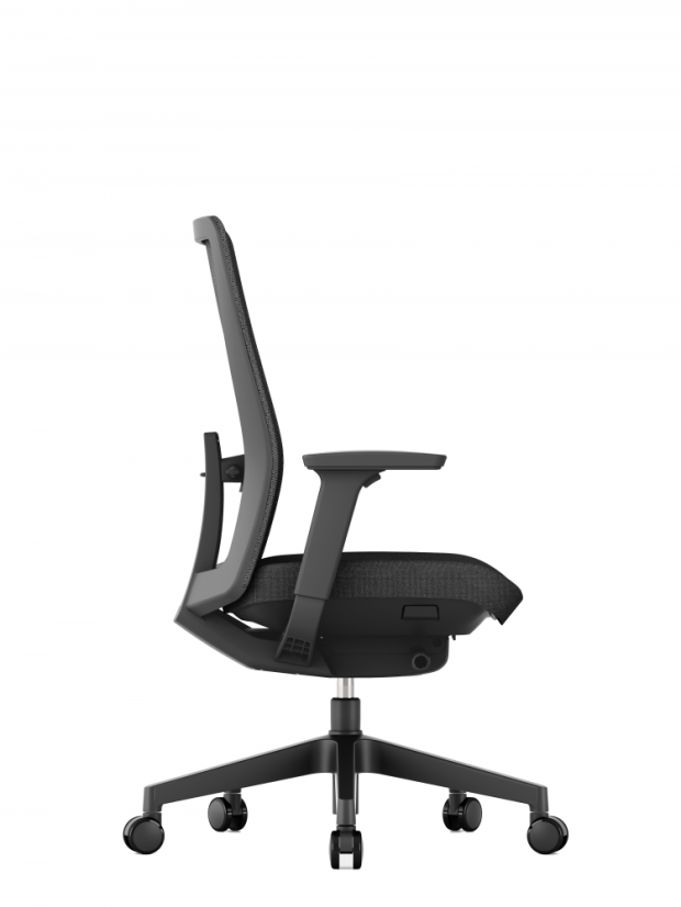Kancelárska ergonomická stolička K10 — viac farieb - K10 - barevné varianty: Sivá