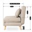 Elegantné kreslo MARRY Béžové - štýlový doplnok do bytu