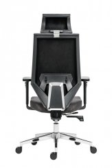 Kancelářská židle na kolečkách Antares EDGE – s područkami a opěrkou, látka