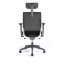 Kancelářská ergonomická židle Office Pro PORTIA — černá, s podhlavníkem