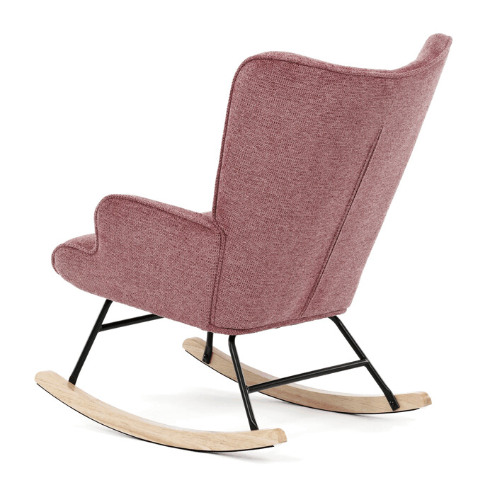 Hojdacie kreslo YAO – ružová, látka, ergonomický dizajn Autronic