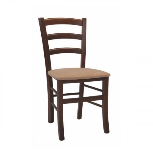 Dřevěná jídelní židle Stima PAYSANE LÁTKA – buk, čalouněný sedák, nosnost 140 kg