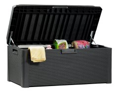 SANTORINI PLUS zahradní plastový úložný box 550 L - grafit