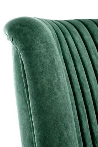 Relaxační křeslo ušák DELGADO — masiv, látka zelená