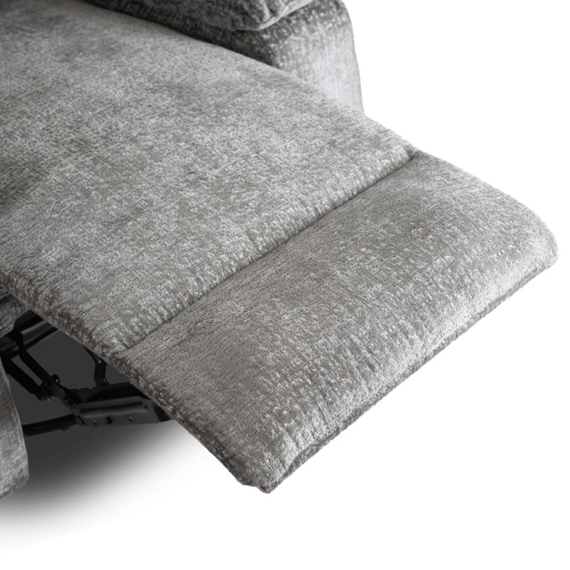 Luxusné masážne kreslo BRUCE – Rozkladacie, Sivé