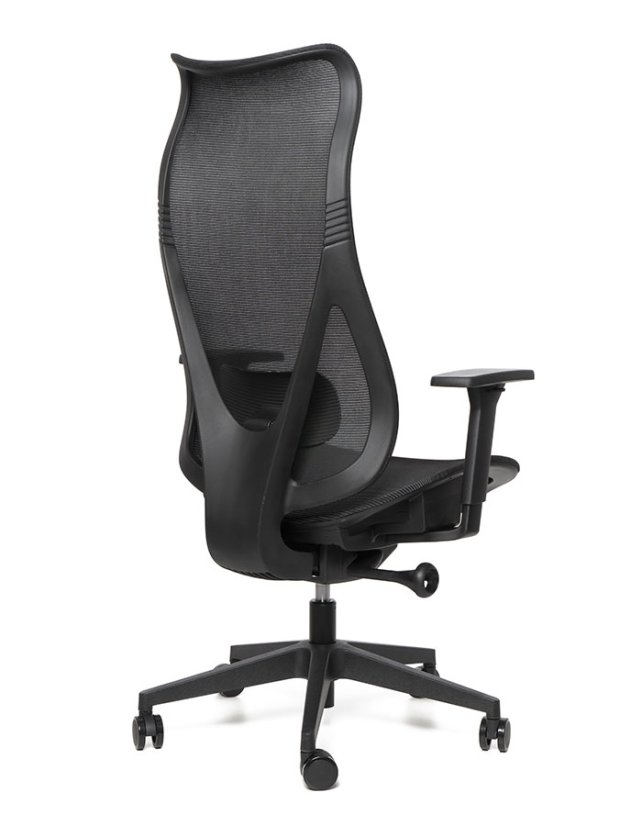 Kancelárska ergonomická stolička Sego HARMONY — sieť, čierna