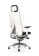 Kancelářská ergonomická židle Sego EGO WHITE  — černá/bílá, nosnost 140 kg