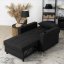 Elegantné ergonomické kreslo SOLOR v čiernej farbe - s držiakom na pitie