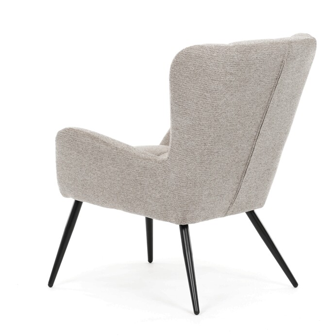 Elegantní hnědé křeslo ušák HUG – Autronic