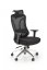 Kancelárska ergonomická stolička GILBERTO — kov, látka, sieť, čierna