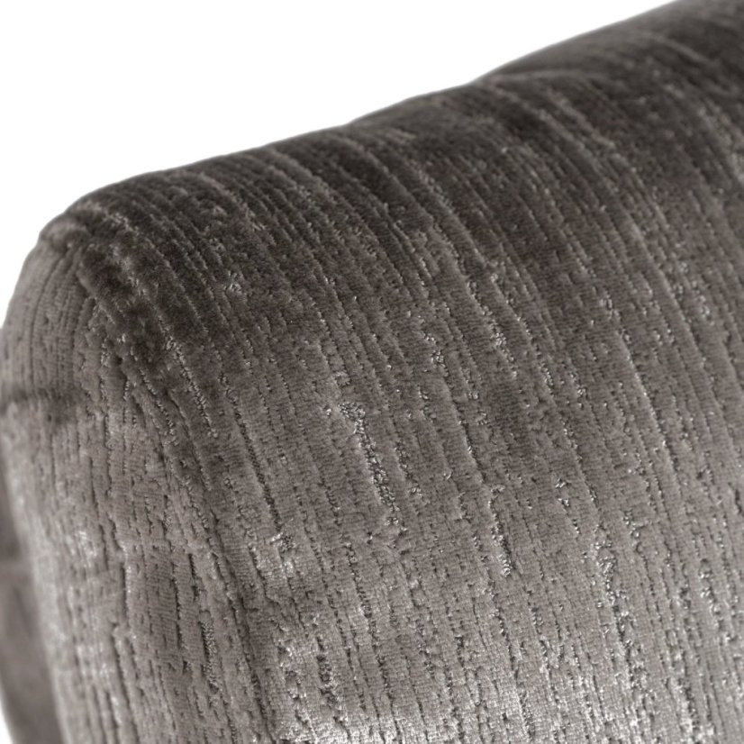 Štýlové Kreslo DANNY — jemného Sivého Zamatu