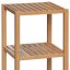 Regál, 3 police, masív bambus, prírodný odtieň, nosnosť 9 kg