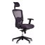 Kancelářská židle na kolečkách Office Pro DIKE SP – s područkami a opěrkou hlavy - Čalounění Dike: Černá DK 10