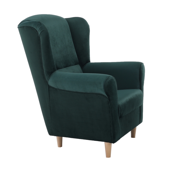 Křeslo ušák CHARLOT — látka, více variant Kondela