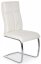 Jídelní židle LUCIO – ekokůže, bílá