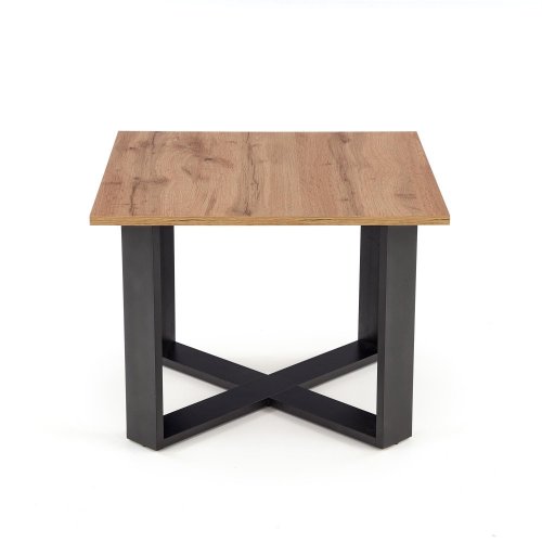 Konferenční stolek CROSS — dub wotan / černá
