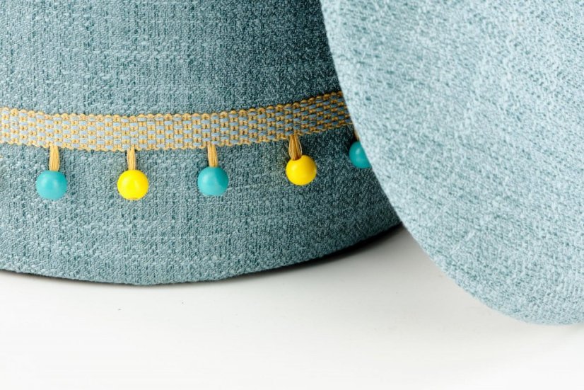 Set taburetov GRADO – látka, modrá