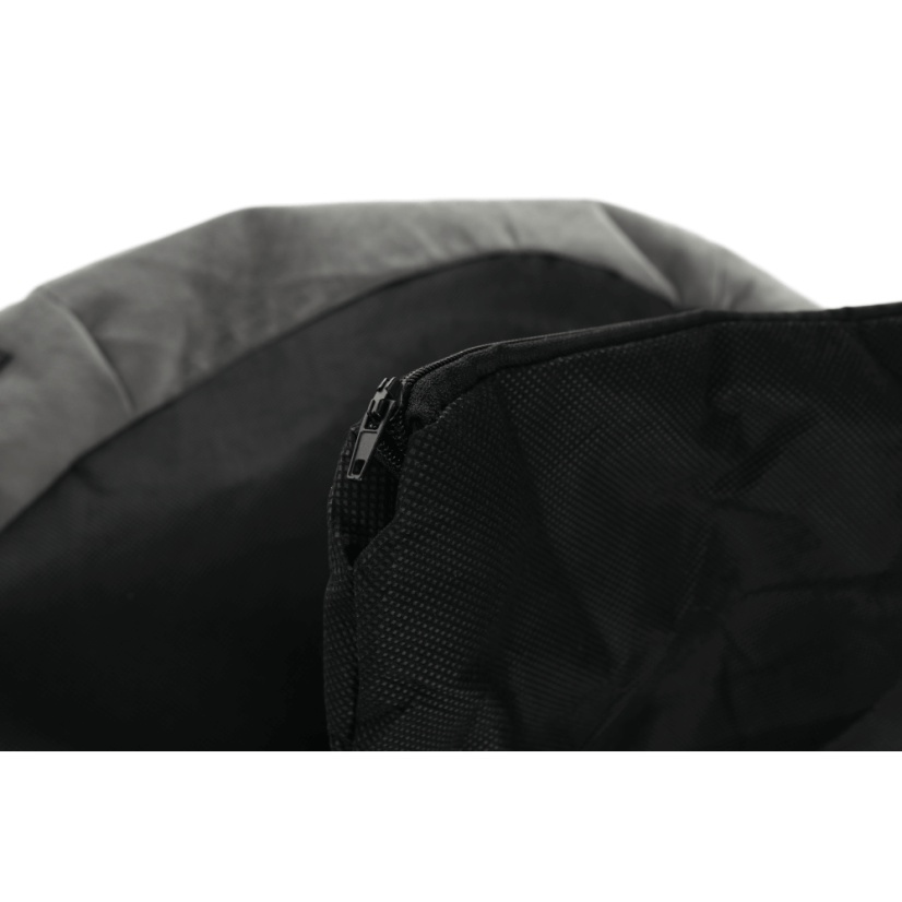 Detský sedací vak BABY s mačičkou — 60×45, sivá