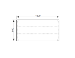 Jednací stůl UJ 1600 – rovný, 160 cm, Hobis