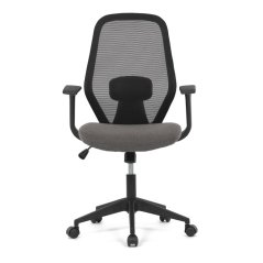 Kancelárska stolička NOVA — sieťovina, čierna