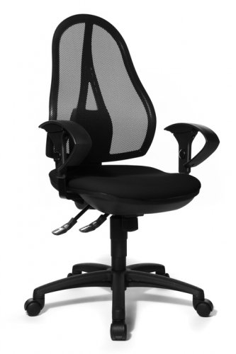 Ergonomická židle na kolečkách Topstar OPEN POINT SY – více barev - Čalounění Top Star: G08 - hnědá