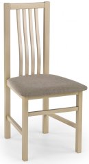 Jedálenská stolička PAVEL – masív, látka, dub sonoma / sivá