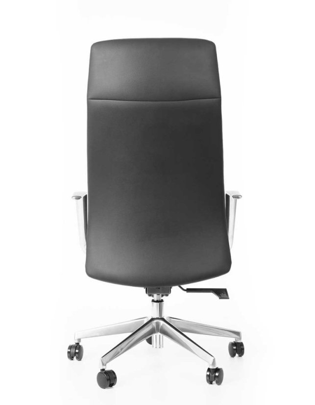 Kancelárske otočné kreslo MAART - koža, čierna