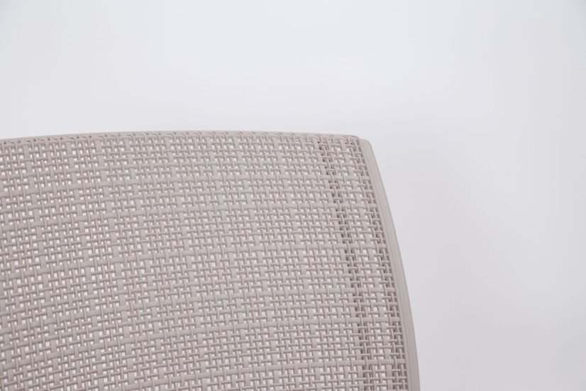 ALBA plastové křeslo - šedá