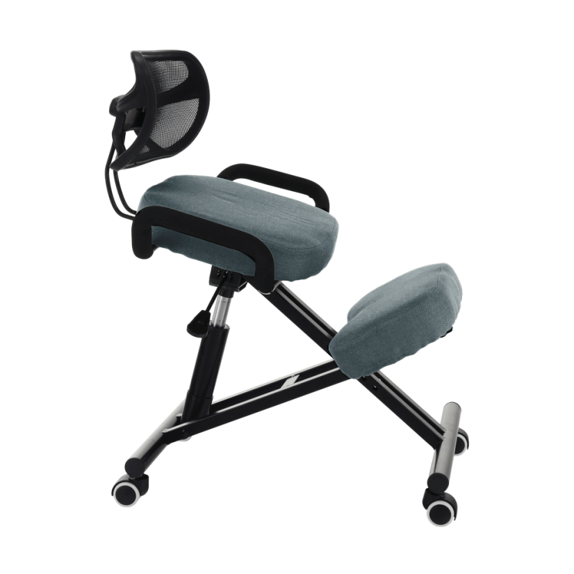 Ergonomická kľačka RUFUS – sivá látka