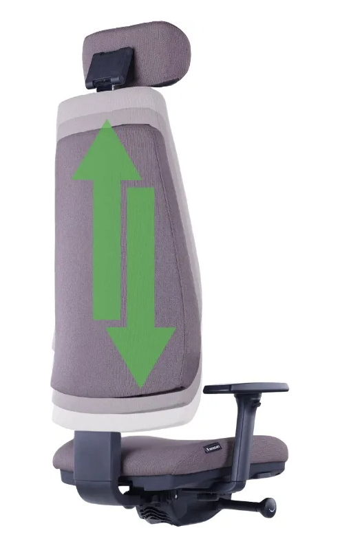 Ergonomická kancelářská židle DIVERSE – pro dlouhé sezení 8–12 h, látka, tmavě hnědá