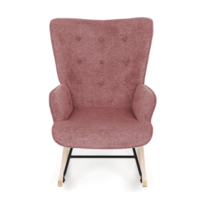 Hojdacie kreslo YAO – ružová, látka, ergonomický dizajn Autronic