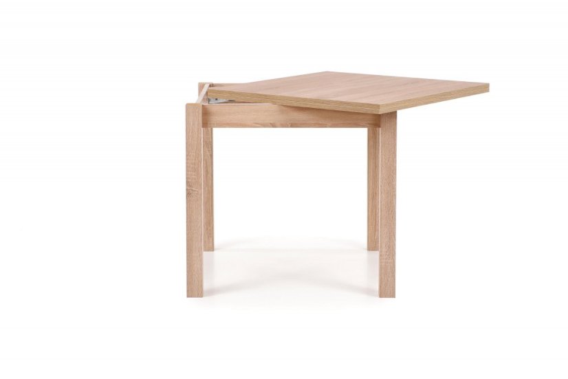 Jídelní rozkládací stůl GRACJAN - 80x80+80, MDF, dub sonoma
