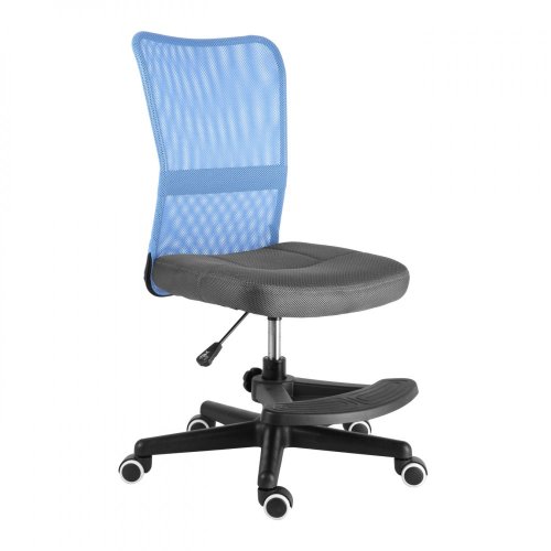 Detská stolička s podnožou GORO –⁠ látka, viac farieb - Varianty stoličky GORO: Šedo-modrá