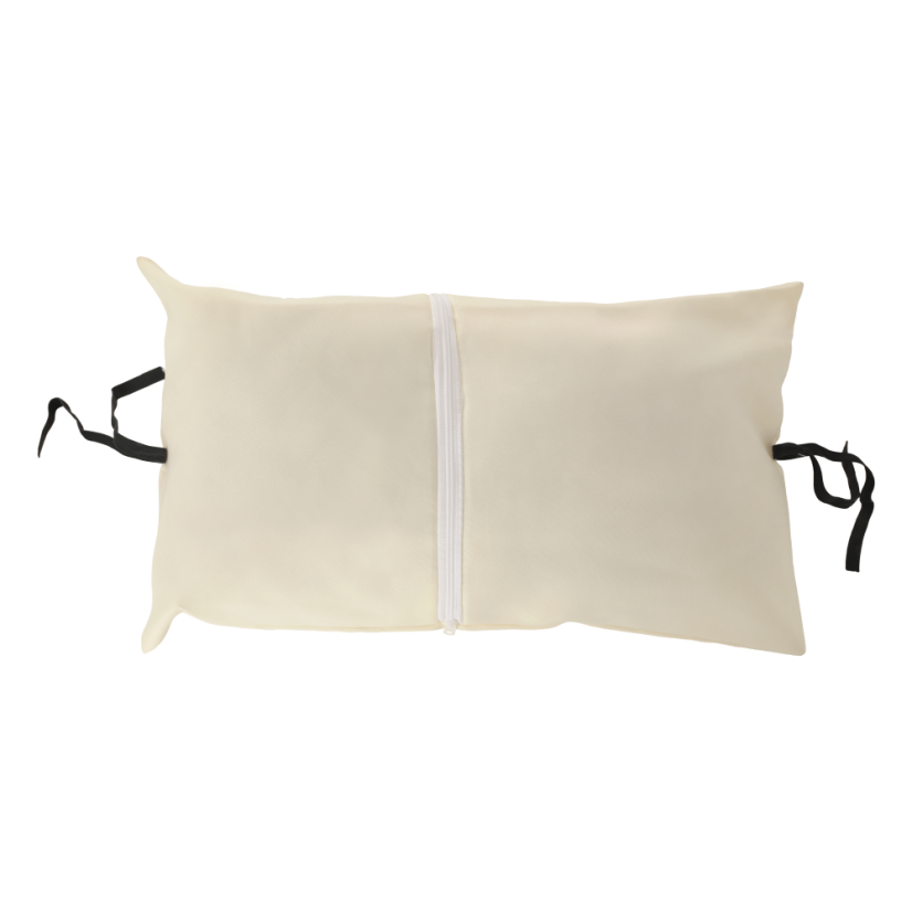 Závěsné křeslo KALEA — hnědá, krémová látka, nosnost 130 kg Kondela